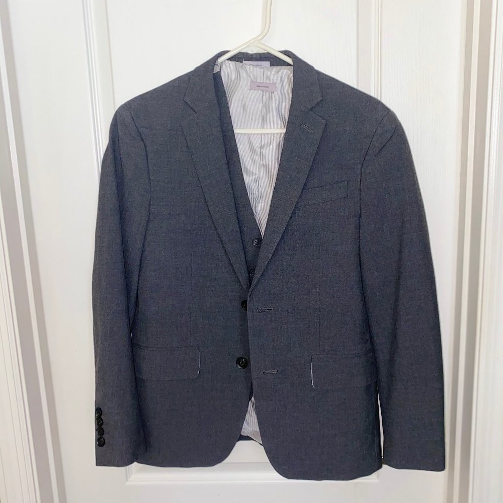 Gray JF Full Suit with Vest